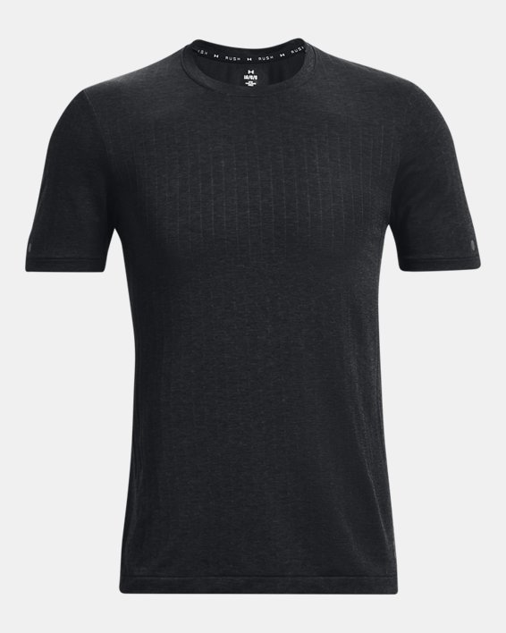 Men's UA RUSH™ Seamless Short Sleeve, Black, pdpMainDesktop image number 5